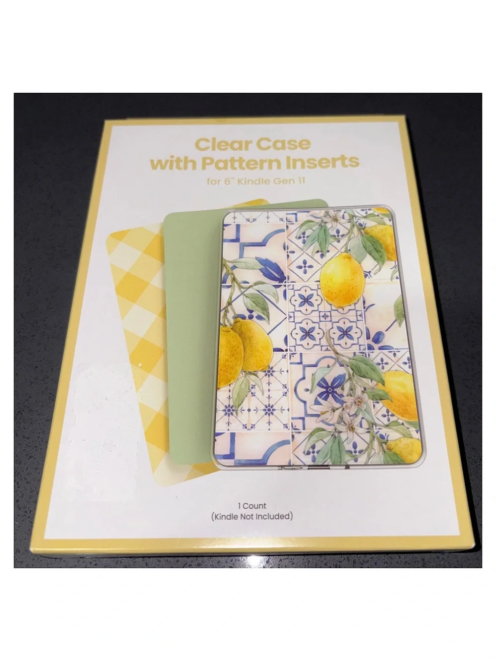 Kindle 6” (11th Gen) Clear Case + Pattern Inserts